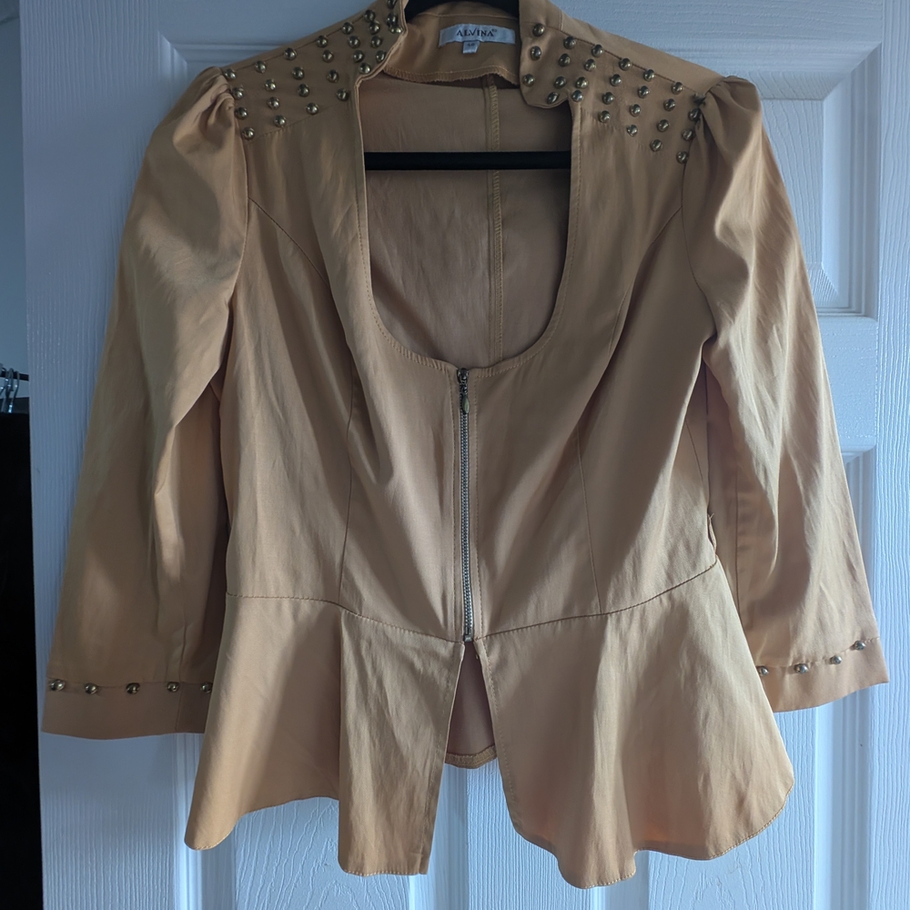 Vintage Studded Beige Top